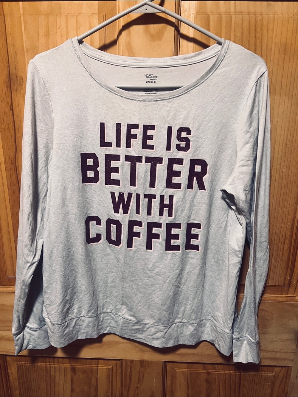 Secret Treasures White Sleepwear Top